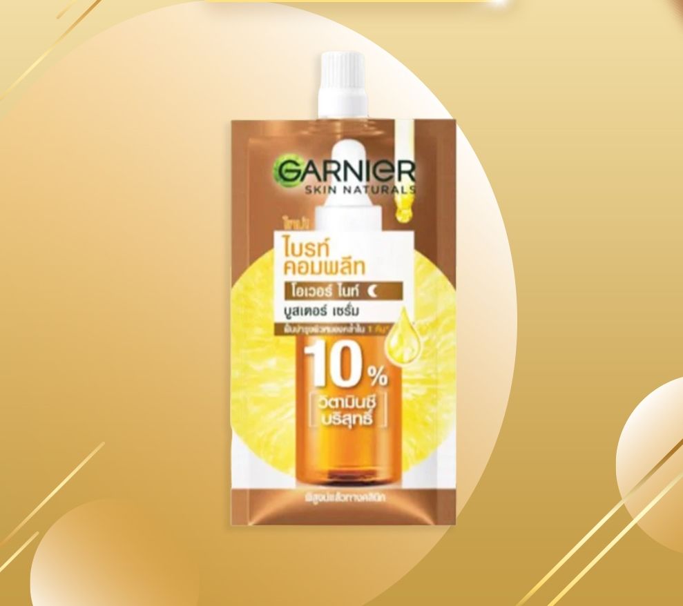 Dưỡng Chất Sáng Da Ban Đêm Garnier Skin Naturals Bright Complete Overnight Booster Serum 7.5m