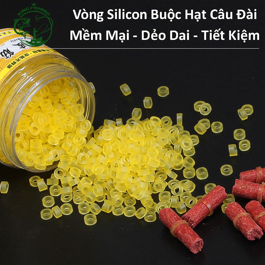 Chun Buộc Hạt Xả Câu Cá, Dụng Cụ Kẹp Hạt Câu Đài KingFishing-KF52 Dẻo Dai Chắc Chắn Nhiều Size Số Lượng Lớn