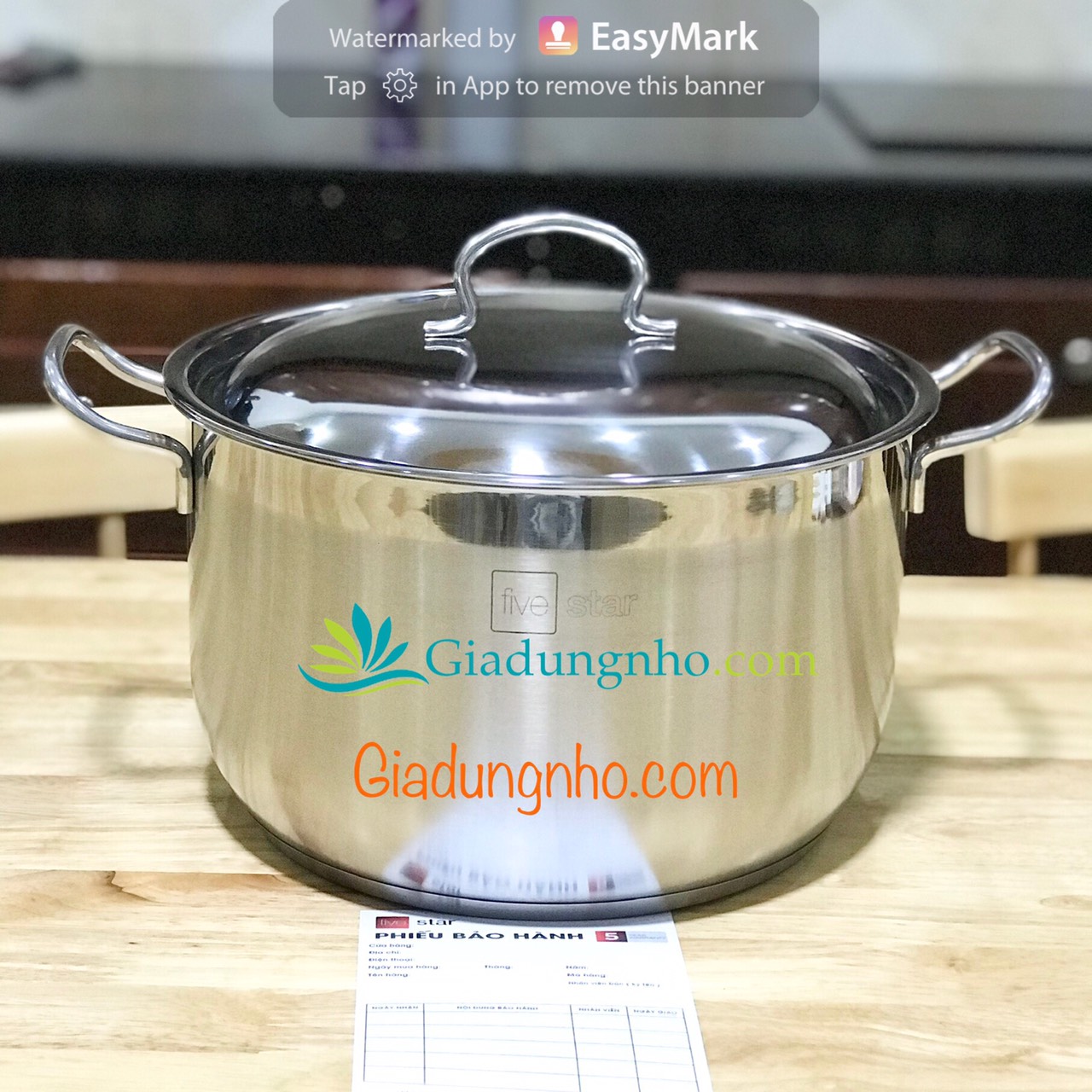 Nồi inox fivestar 26cm - 28cm - 30cm - 32cm - 36cm - chính hãng, bảo hành 5 năm
