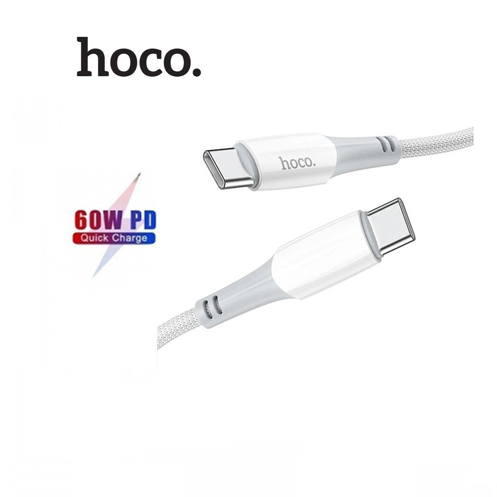 Cáp sạc Hoco X70 PD60W Type-C to Type-C dây dù cap cấp cho samsung dài 1M