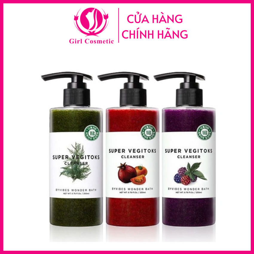 Sữa rửa mặt - Sữa rửa mặt rau củ thải độc da Super vegitoks cleanser Hàn Quốc