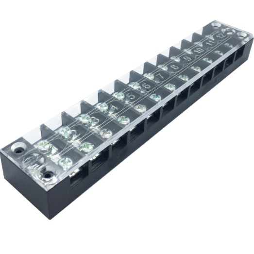 Domino, terminal đầu nối khối 12p, 12 chân tb-2512