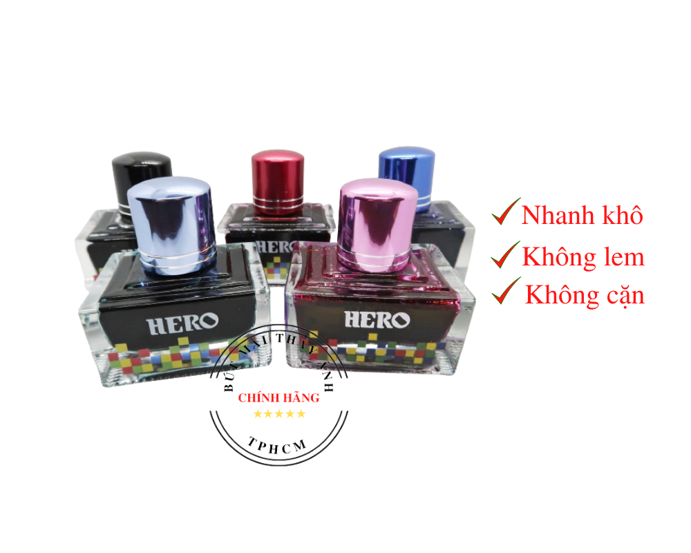 Mực Hero dung tích 40ml không lem không cặn