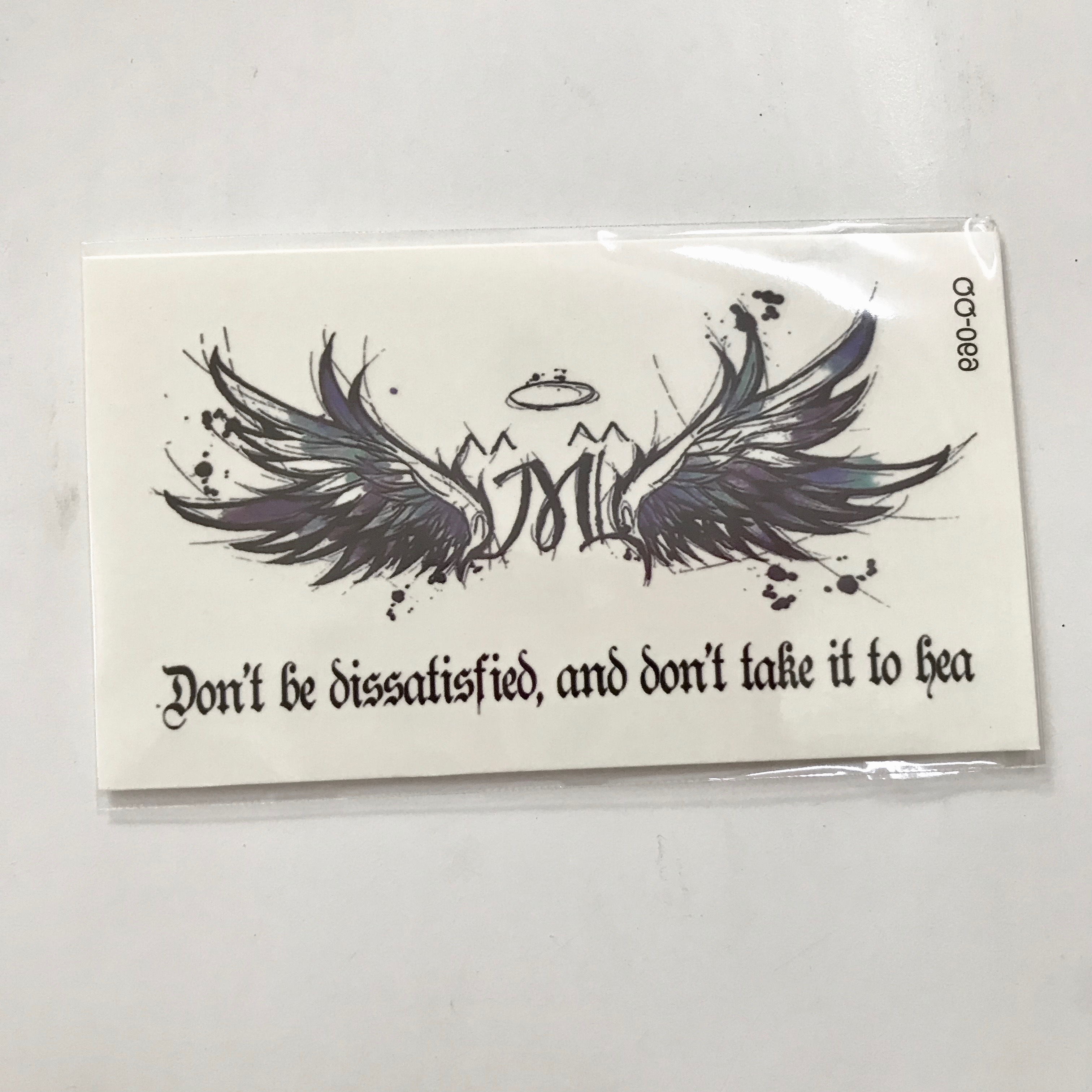[HCM]Combo 7 tấm hình xăm cánh 10x6cm- mua 1 tặng 1 mini tattoo