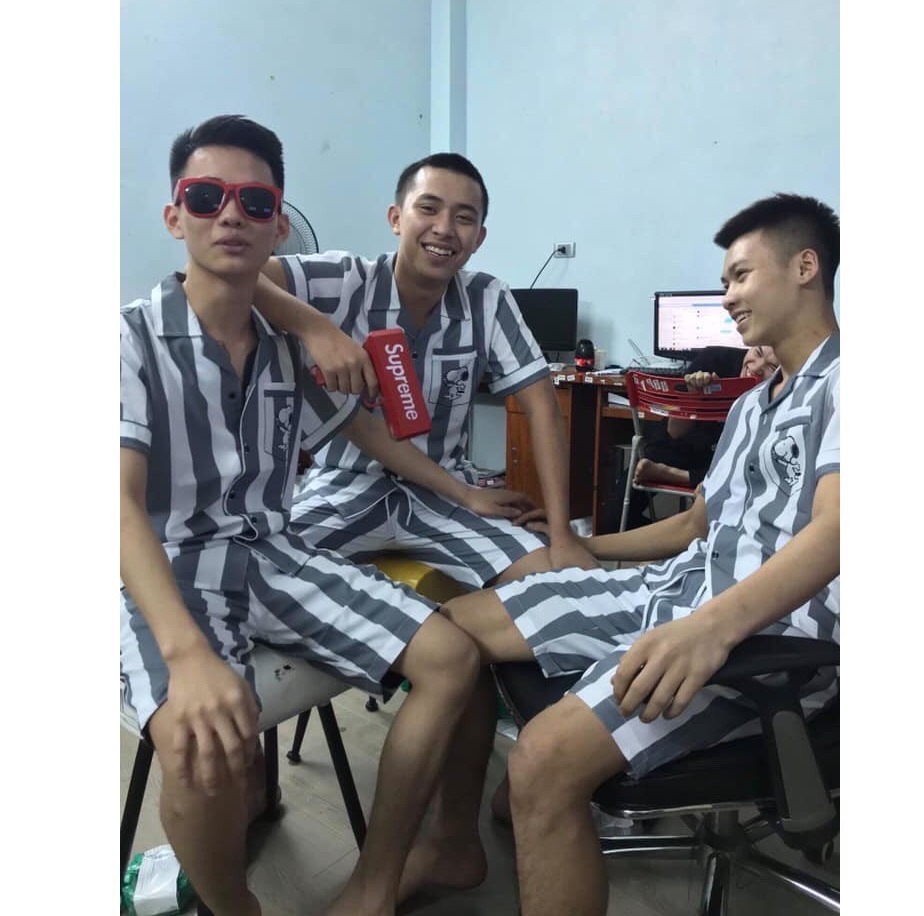 Thế Trình Store Hot Trend 2020 Bộ Tù Kẻ Sọc  Quần Áo Phạm Nhân Kèm Ảnh Thật G5