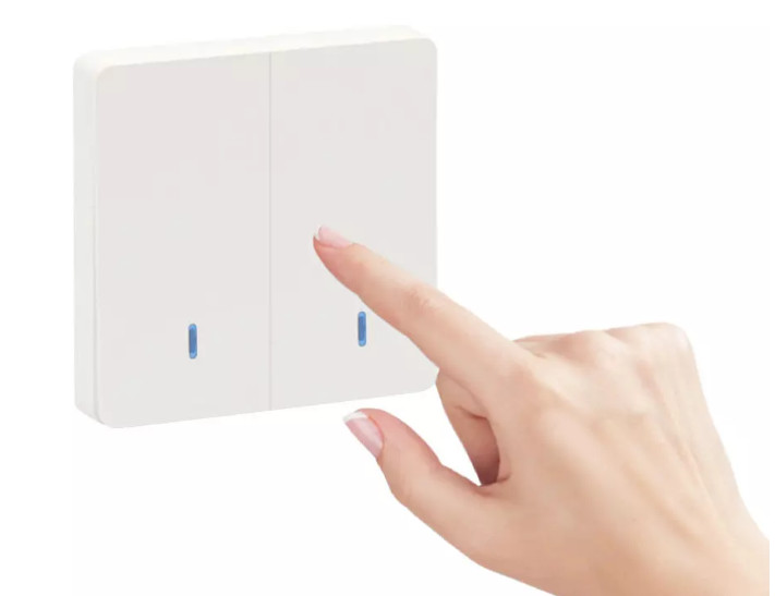 Nút Nhấn Công Tắc Điều Khiển Đèn Từ Xa Dán Tường Không Dây Phát Sóng RF 433mhz. DIESE CLASSIC - Thiết Kế Sang Trọng