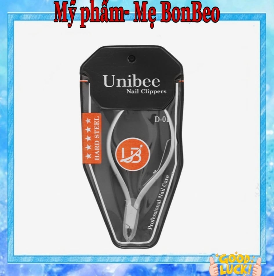 (tặng dũa hoa) Kềm cắt móng Unibee D-18 Thép chuyên dụng