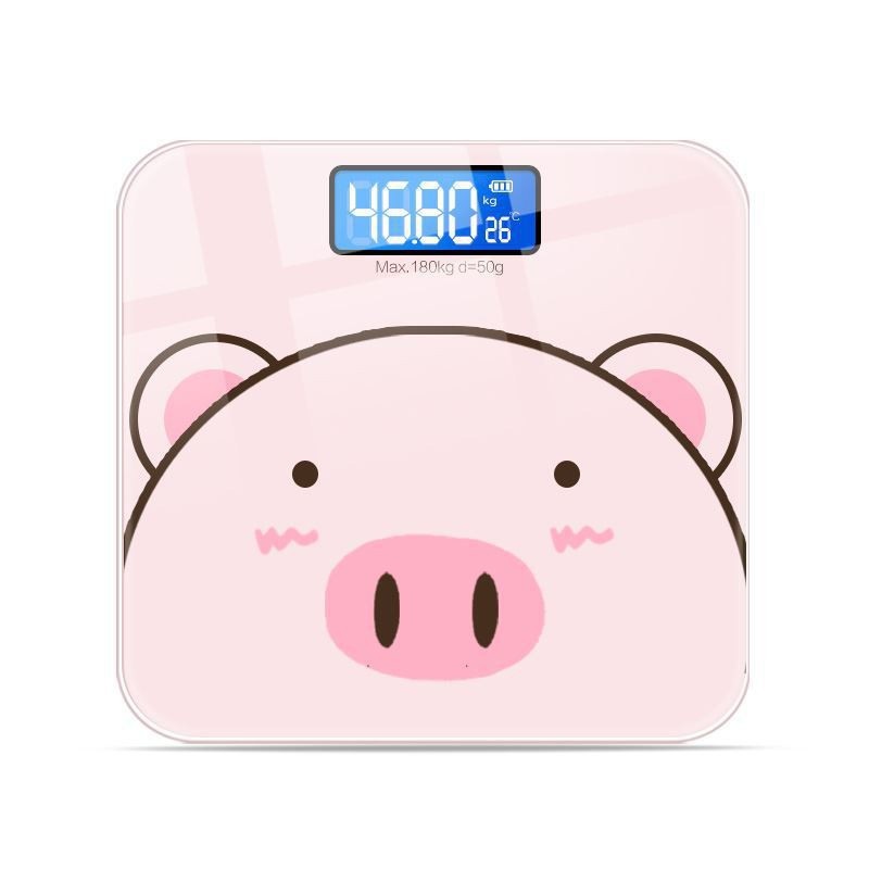 Cân sức khỏe gia đình 180kg cân điện tử heo hồng