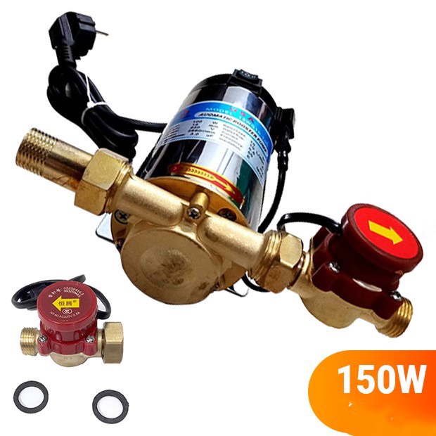 Máy bơm tăng áp cho máy giặt, nóng lạnh, tưới cây có rờ le tự ngắt