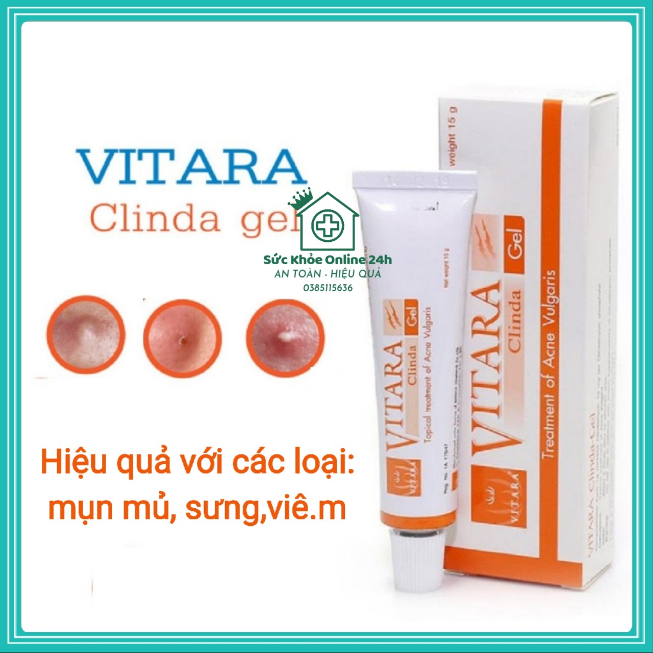 Vitara clinda gel chấm mụn thái lan