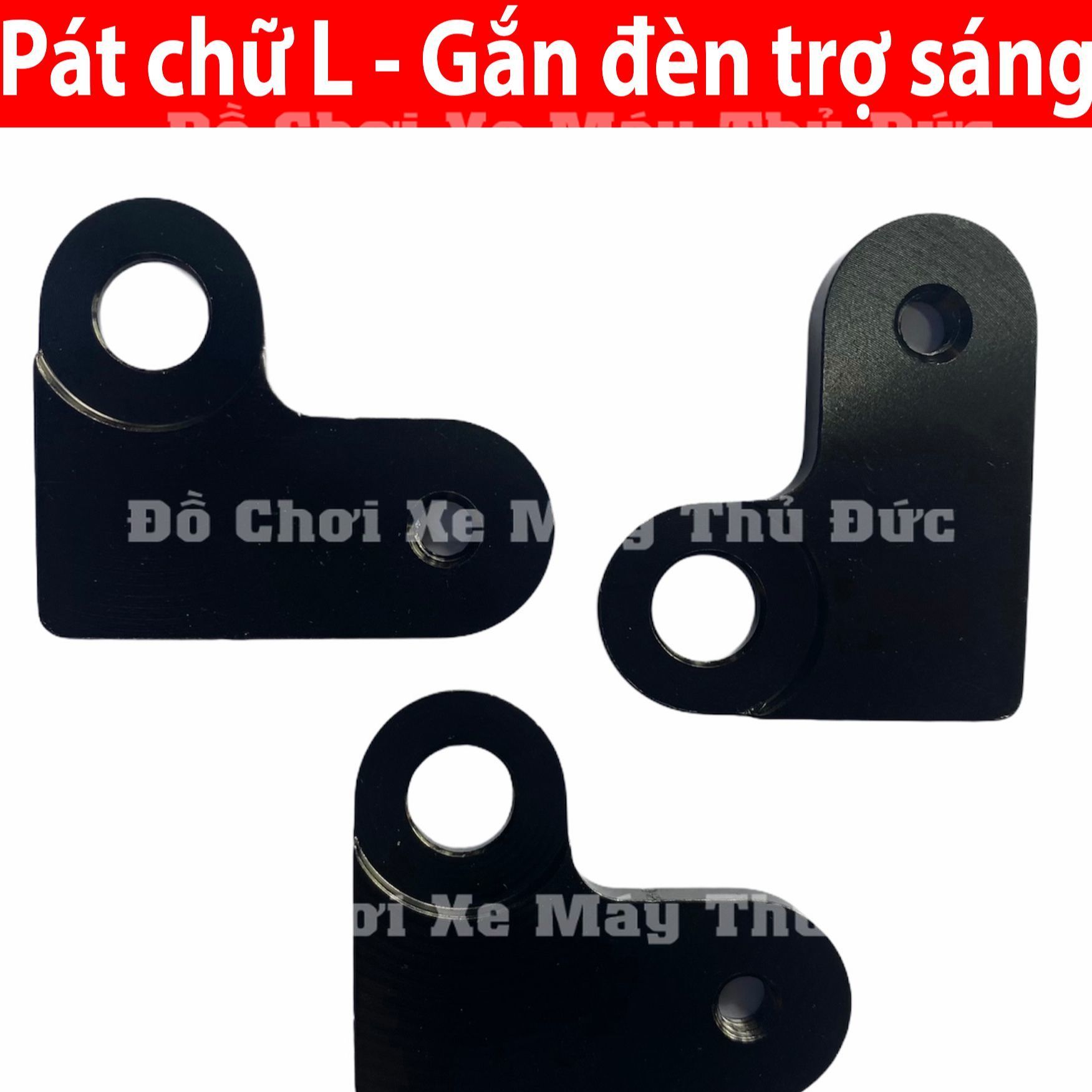 [HCM]Pát Chân Gương Chữ L Gắn Đèn Trợ Sáng
