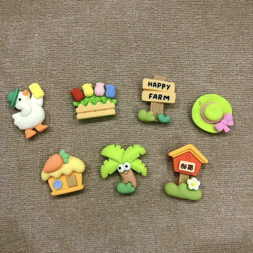 Sticker nhà vườn trang trí dép sục
