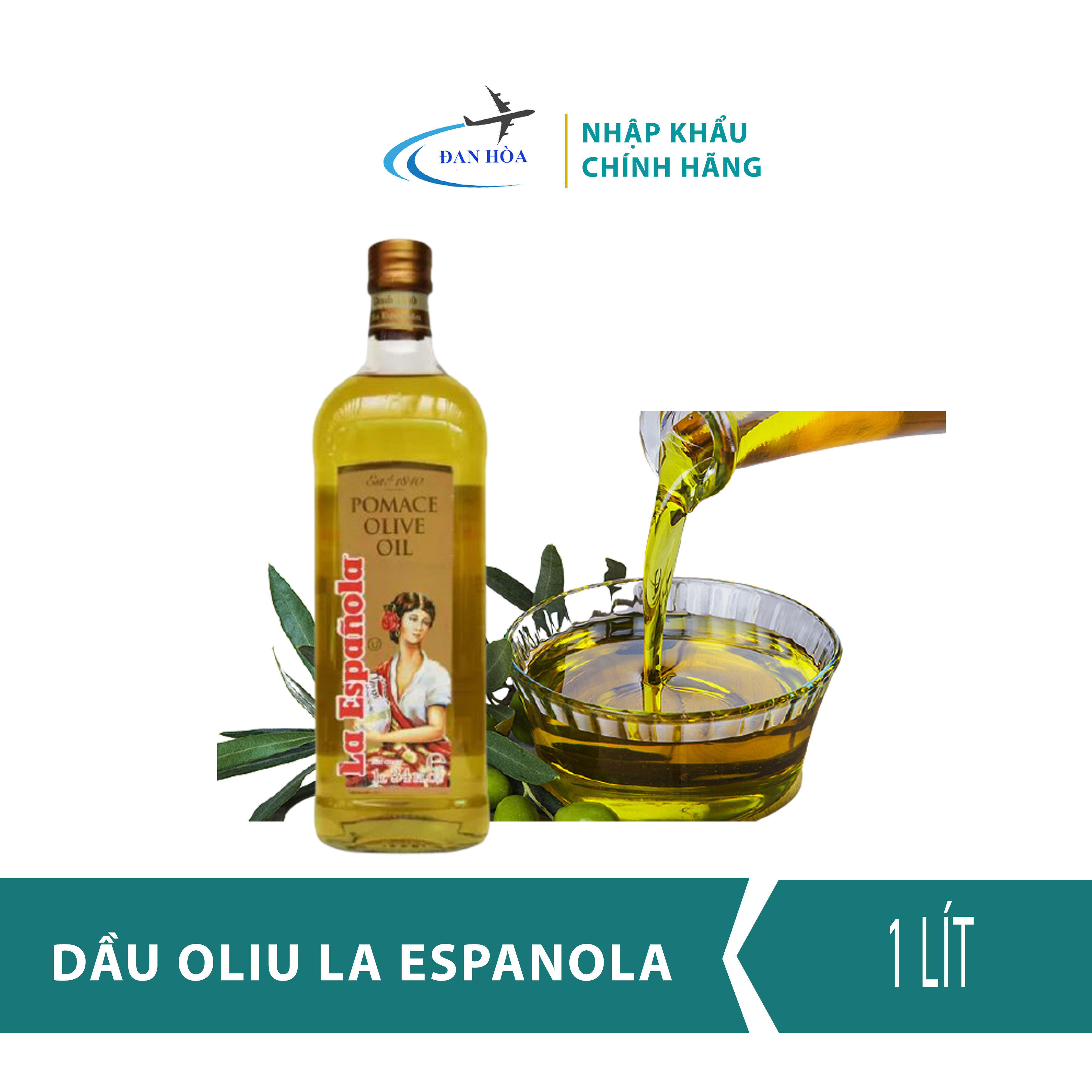 Dầu oliu nấu ăn giảm cân la espanola nhập khẩu tây ban nha 1 lít