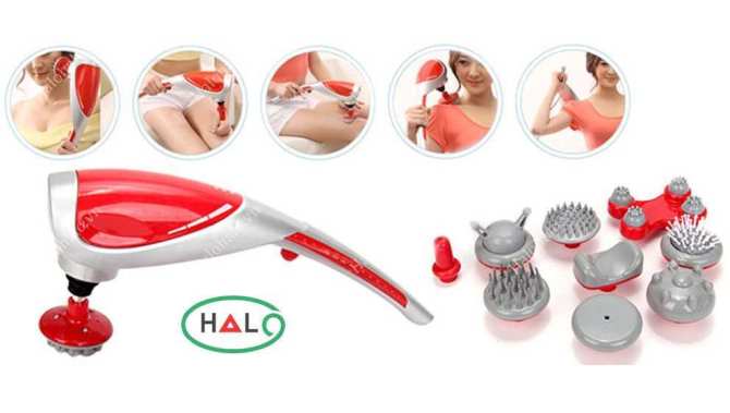 Máy massage cầm tay ??Freeship?? Máy Massage toàn thân 10 đầu King Massager