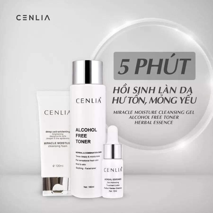 Bộ ba sản phẩm nhà Cenlia giúp tái tạo làn da hư tổn mang lại hiệu quả vượt trội