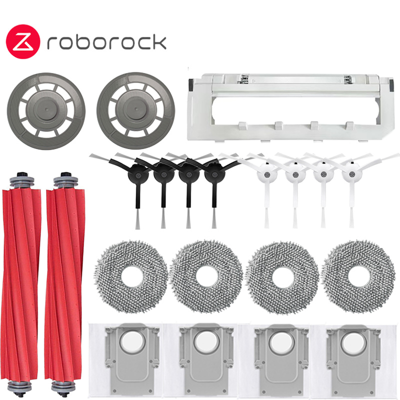 Roborock Q Revo P10 a7400rr Robot chân không sạch phụ kiện chính bên bàn chải HEPA lọc lau vải bụi túi phụ tùng