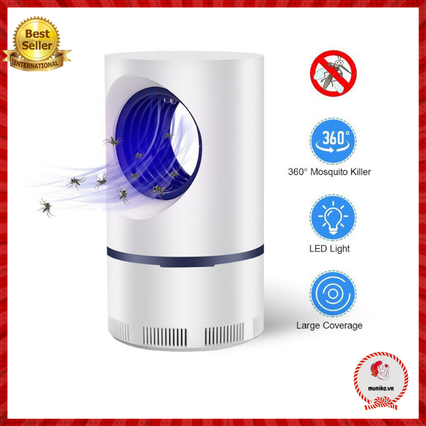 Đèn bắt muỗi uv quạt hút 2021
