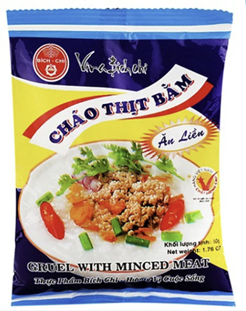 Combo 5 gói Cháo dinh dưỡng ăn liền thịt bằm Bích Chi 50g