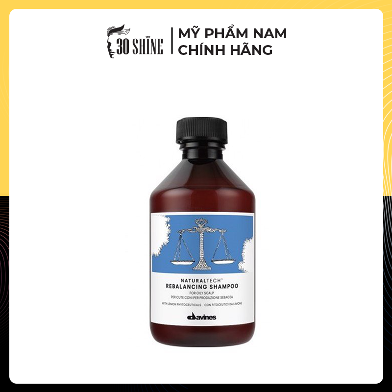 30SHINE Dầu gội cân bằng dầu Davines Natural Tech Rebalancing 250ml