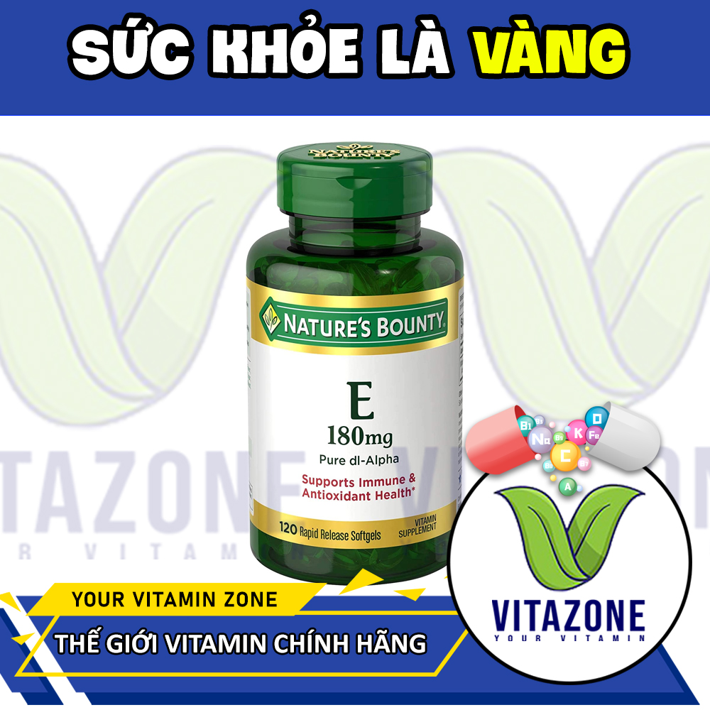 Nature bounty vitamin e 180mg