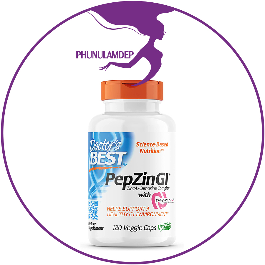 Doctor s Best PepZin GI, Zinc Carnosine Complex viên tăng cường sức khỏe