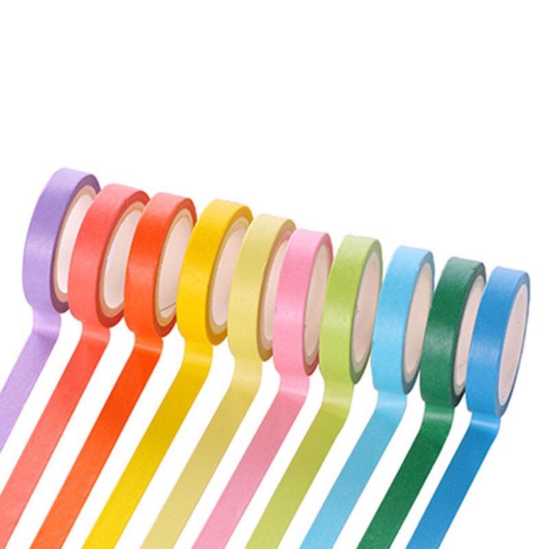 siêu sale 11-11 băng keo washi tape cầu vồng đơn sắc  siêu cute
