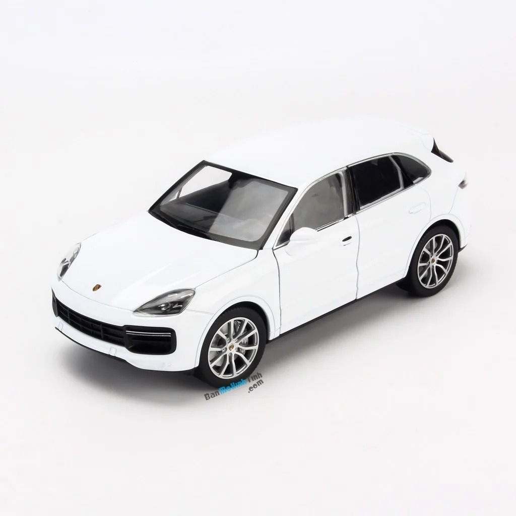 Mô hình xe porsche cayenne turbo 1:24 welly- 10032-white