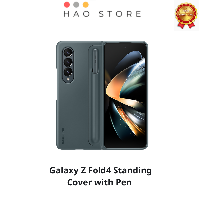 Ốp lưng kèm S Pen Samsung Galaxy Z Fold 4 Standing Cover With Pen - Hàng chính hãng