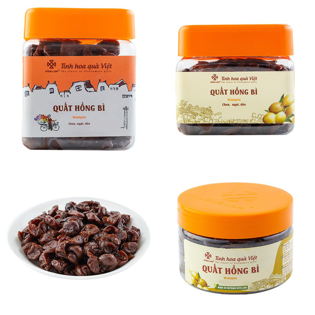 Ô mai quất hồng bì hồng lam