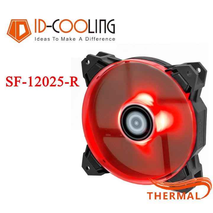 Fan case 12cm id-cooling sf-12025 r - quay êm, sức gió tốt