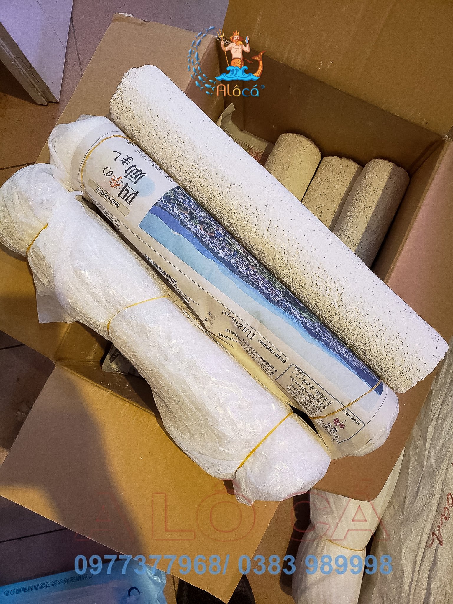 Sứ Momotaro vật liệu lọc cao cấp cho bể cá cảnh.