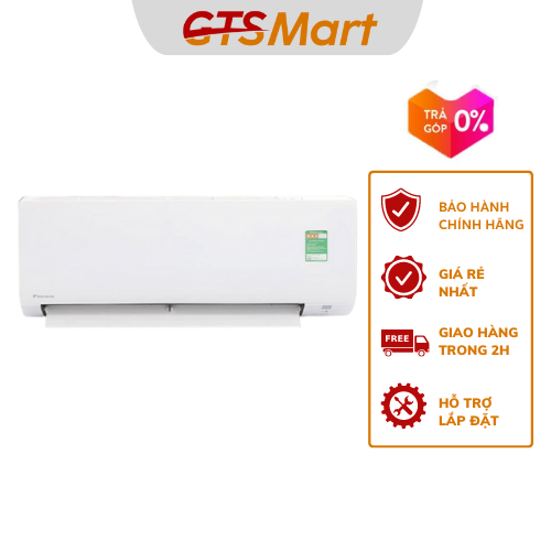 [TRẢ GÓP 0%] Điều Hòa Daikin 9000Btu 1 Chiều cơ FTF25UV1V/RF25UV1V