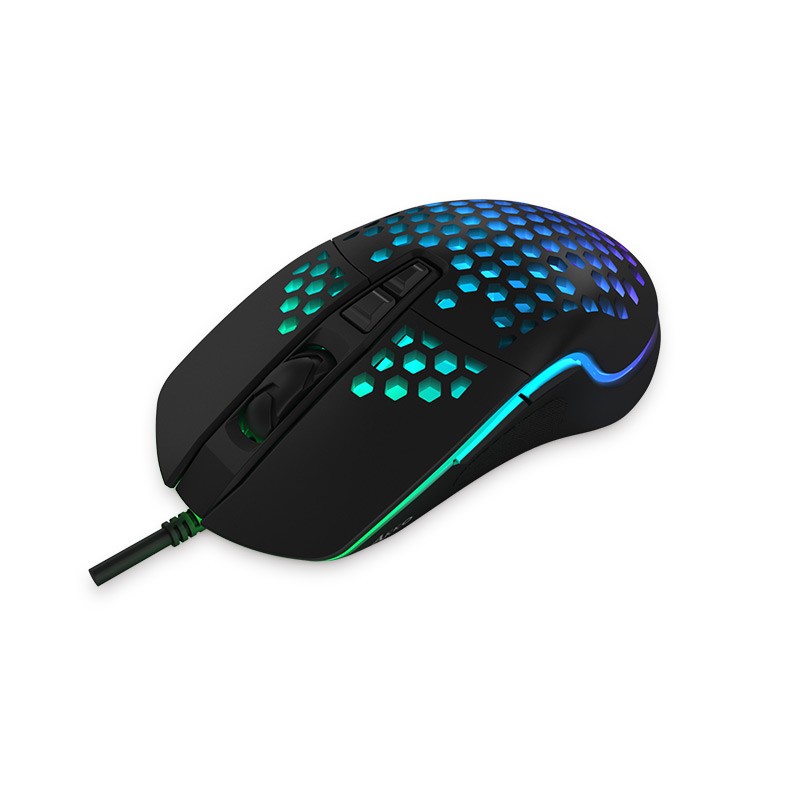 Chuột game Akko LW325 Blue-black-pink