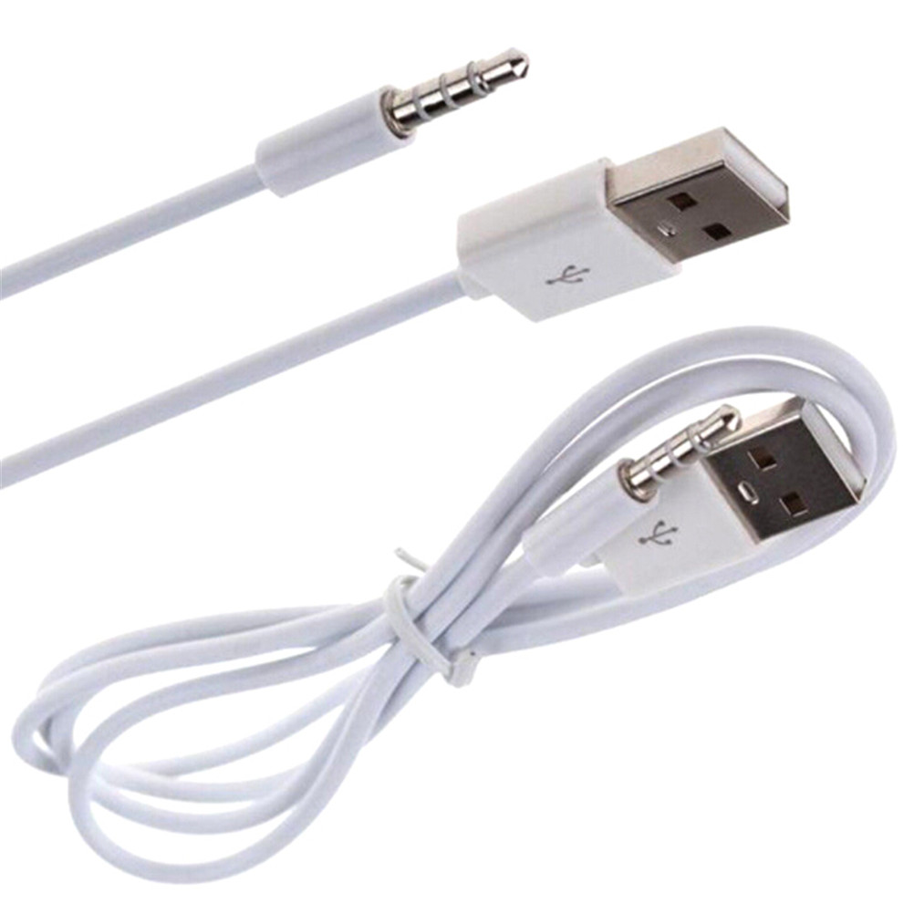 Cefu Giắc cắm âm thanh AUX 3,3ft 3.5mm sang USB 2.0 Dây cáp sạc đực cho MP3