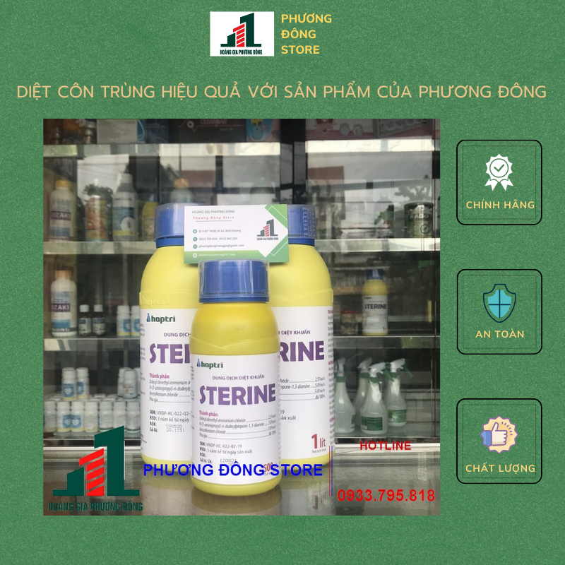 Dung dịch khử khuẩn Sterine - Chai 500ml