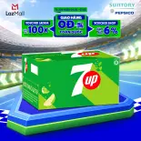 Thùng 24 Chai Nước Ngọt Giải Khát Có Gaz 7Up (390ml/chai)