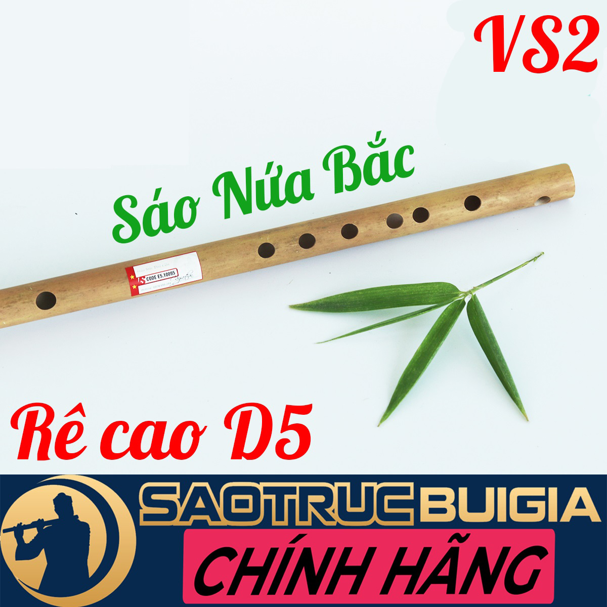 Sáo trúc rê cao vs2 nứa bắc - sáo trúc bùi gia - dòng quy chuẩn cao - tặng túi nhung