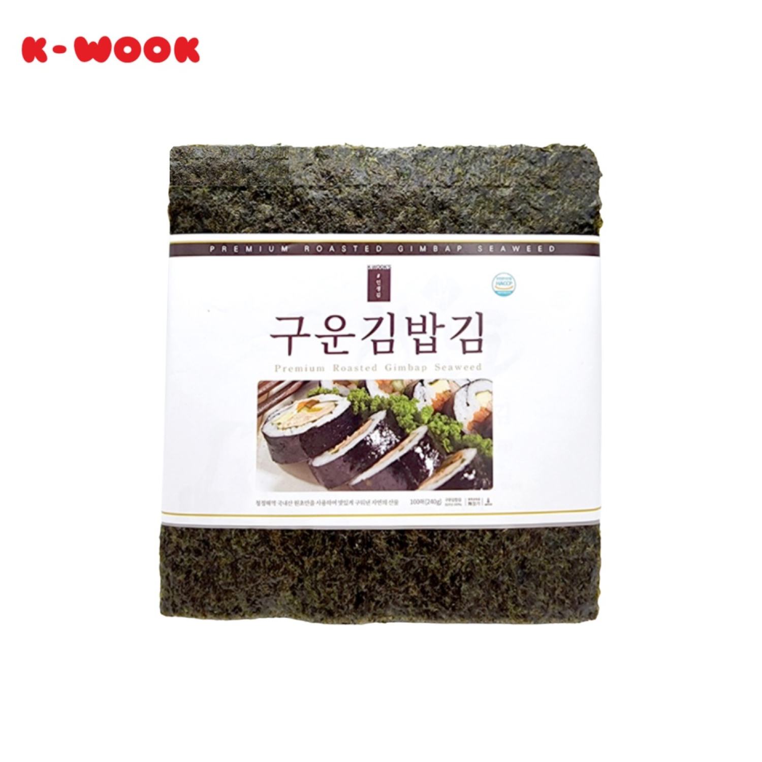 Rong biển cuộn cơm hàn quốc 100 lá - 240g - k-wook