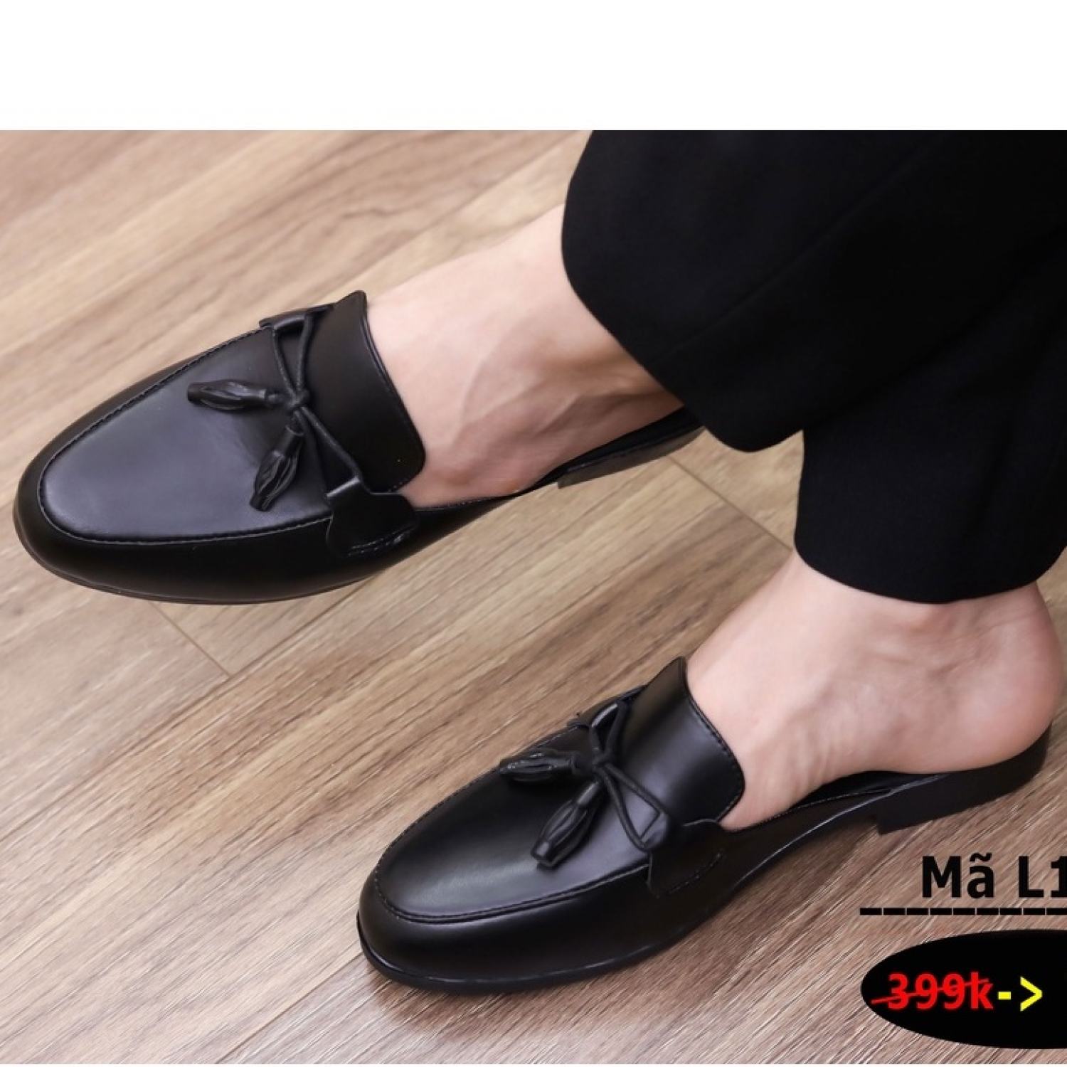Sục da nam,giày lười hở gót,sục nam xả kho giá gốc mã l172