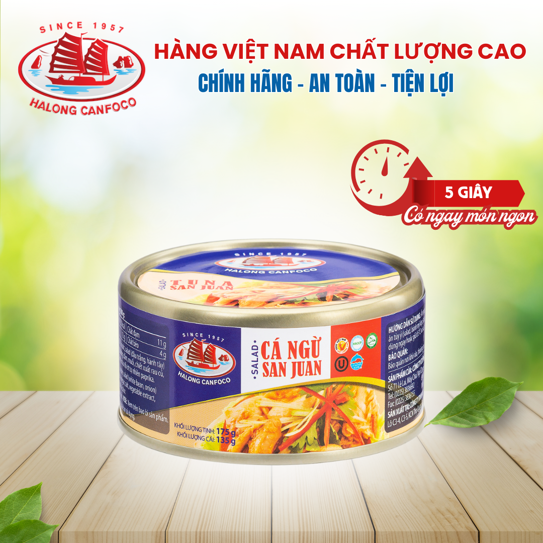 Salad cá ngừ San Juan 175g - Đồ Hộp Hạ Long