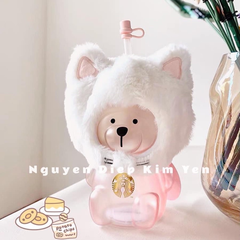 Bình Gấu Mập [ FULLBOX + TẶNG KÈM NÚT ĐẬY SAKURA ]