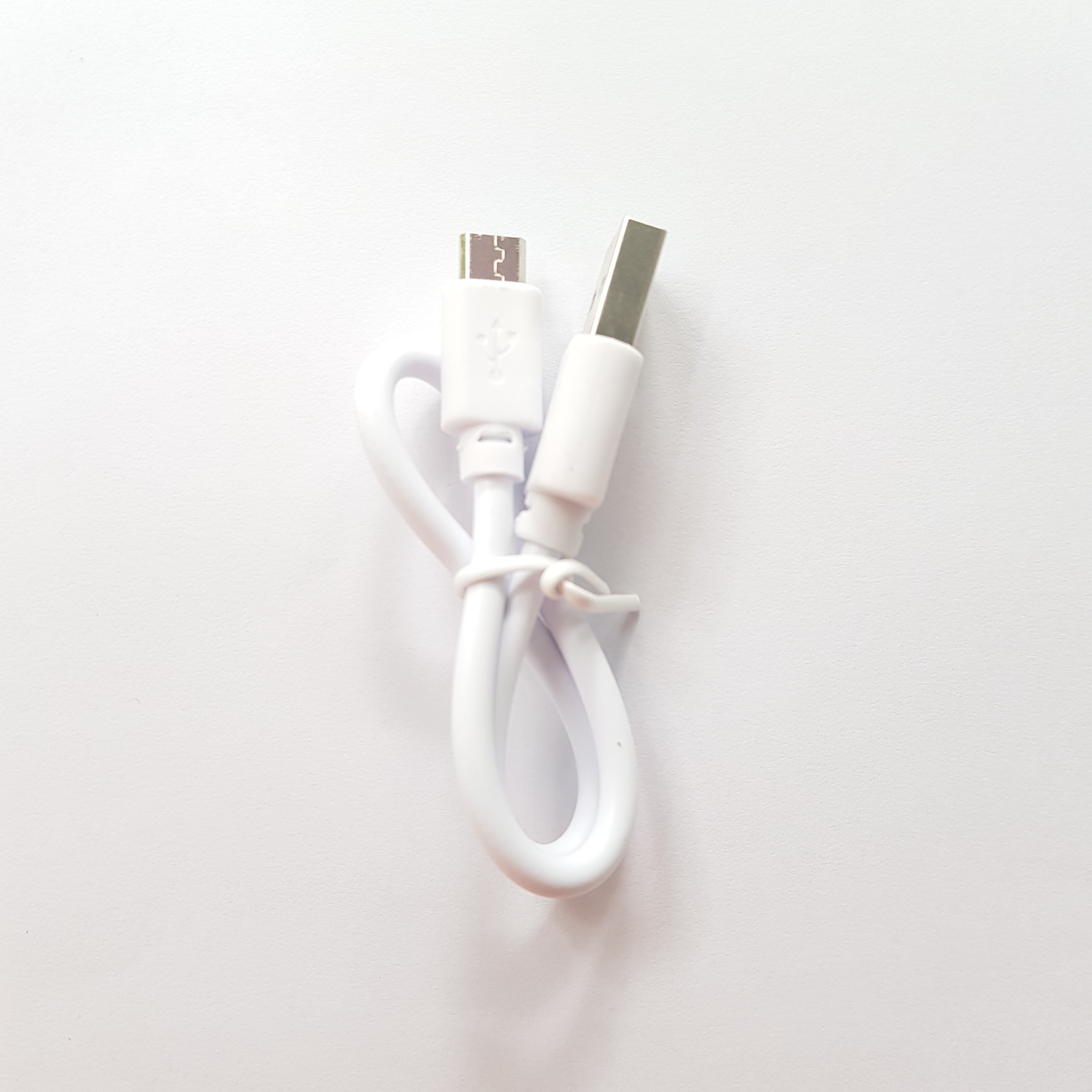 Cáp sạc trần 25cm Micro dùng cho sạc dự phòng, loa Bluetooth... màu trắng - Bảo hành 6 tháng