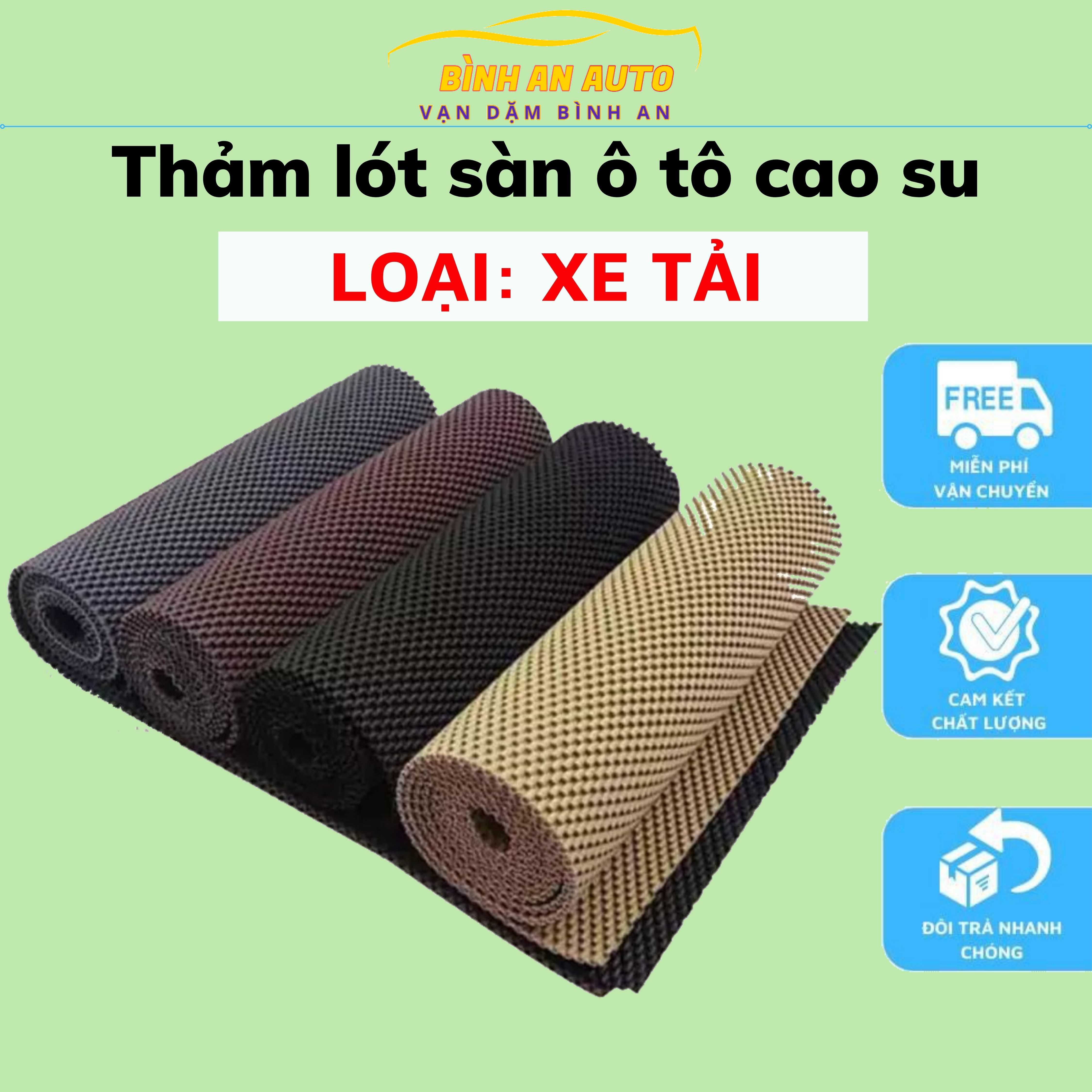 Thảm Lót Sàn Ô Tô Bằng Cao Su Xe ô tô 2 chỗ và xe tải - Tấm 60 x 150cm Lót Cốp Ô Tô, Lót Khoang Hành Lý, Lót Sàn Xe -Không Mùi