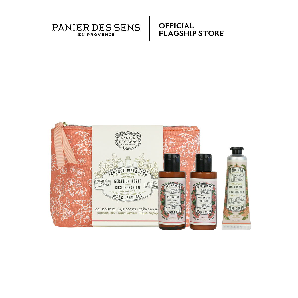 Bộ dưỡng thể du lịch hương hoa hồng phong lữ Panier Des Sens ABSOLUTES