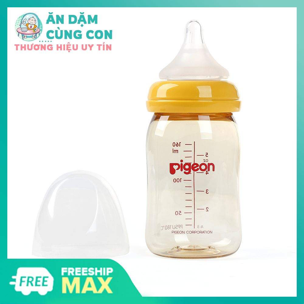 Bình sữa pigeon cổ rộng ppsu plus 160ml-240ml dành cho bé
