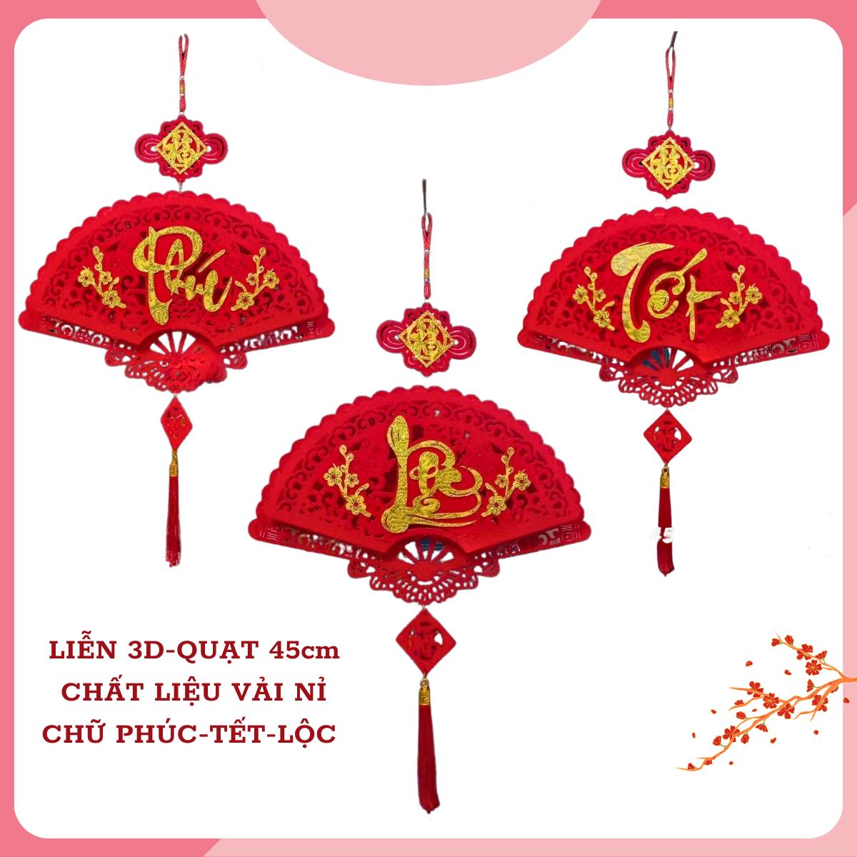 Liễn treo tường 3D trang trí Tết , Lễ Hội, liễn quạt và liễn vuông siêu đẹp trang trí Tết