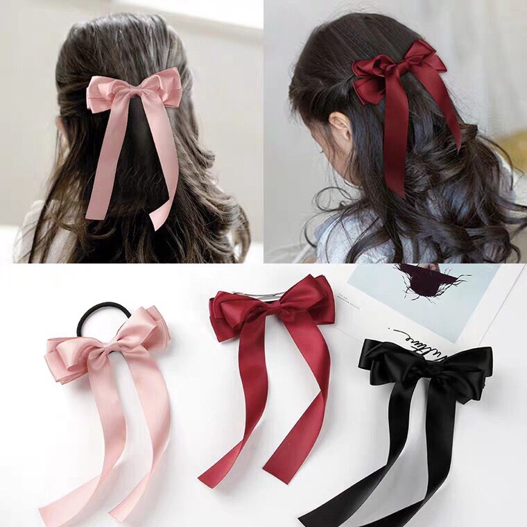 Dây Cột Tóc Nơ Duy Băng Tuyệt Đẹp - phukienteen