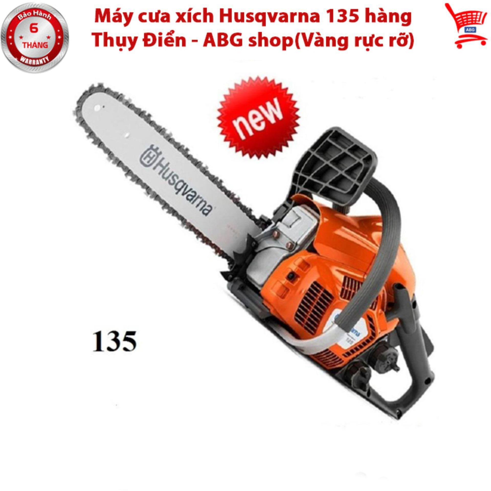 [Trả góp 0%]Máy cưa xích Husqvarna 135 hàng Thụy Điển - ABG shop