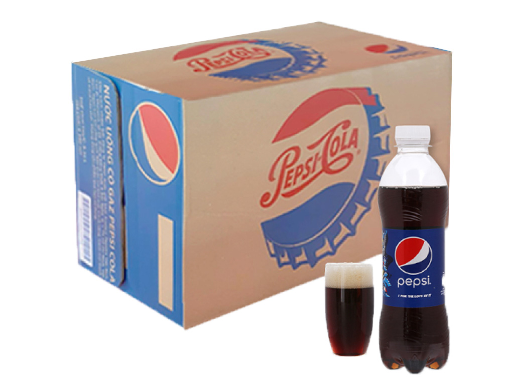 Thùng nước ngọt pepsi 390ml - 24 chai nhựa