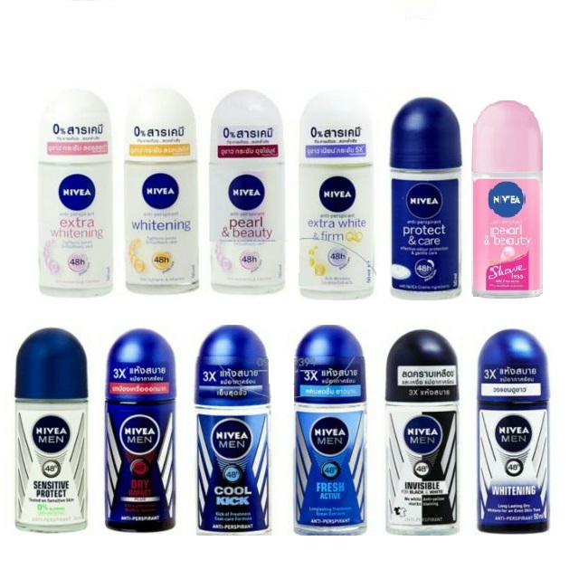 Combo 3 Chai Lăn Khử Mùi Nivea 50ml